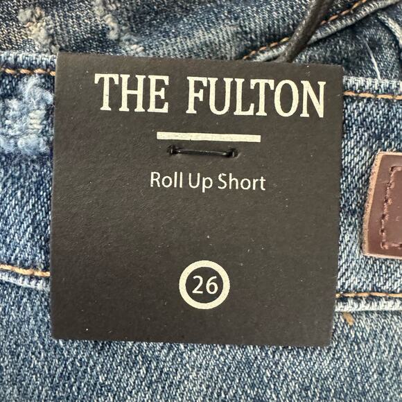 BLANK NYC The Fulton Roll-Up Shorts - Blue NWT Size 26 - Picture 6 of 9